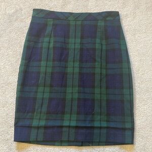 Jacob Green and Blue Tartan Miniskirt